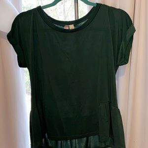 Francescas green blouse
